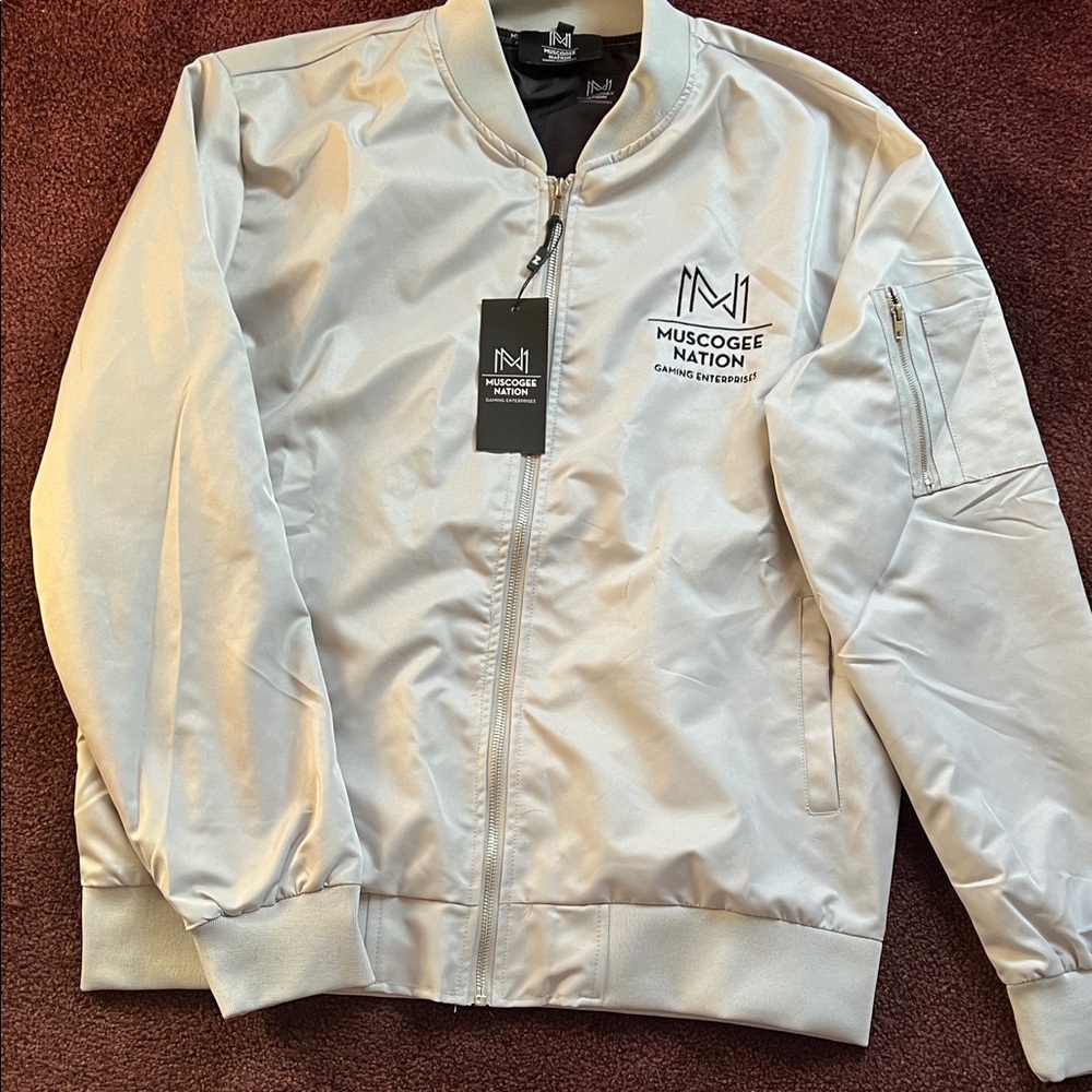 Men's Silver Bomber Jacket